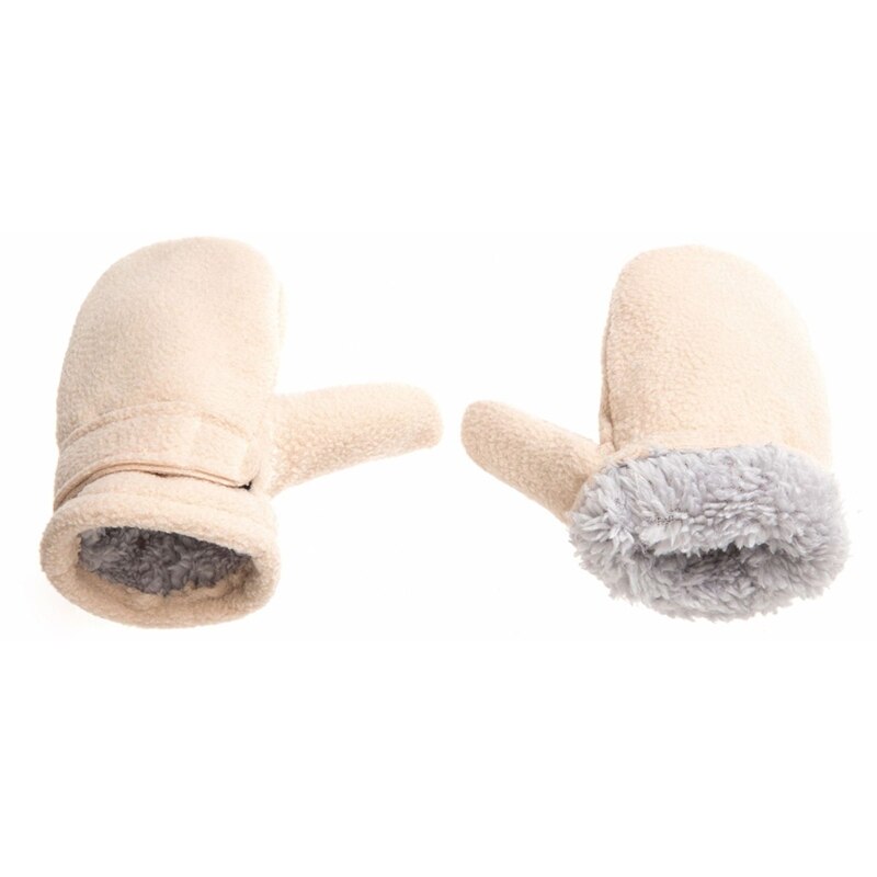 Winter Warm Dikker Baby Handschoenen Peuter Infant Winter Wanten Gevoerd Met Fleece Easy-On Baby Jongens Baby Meisjes Outdoor wanten: khaki-M