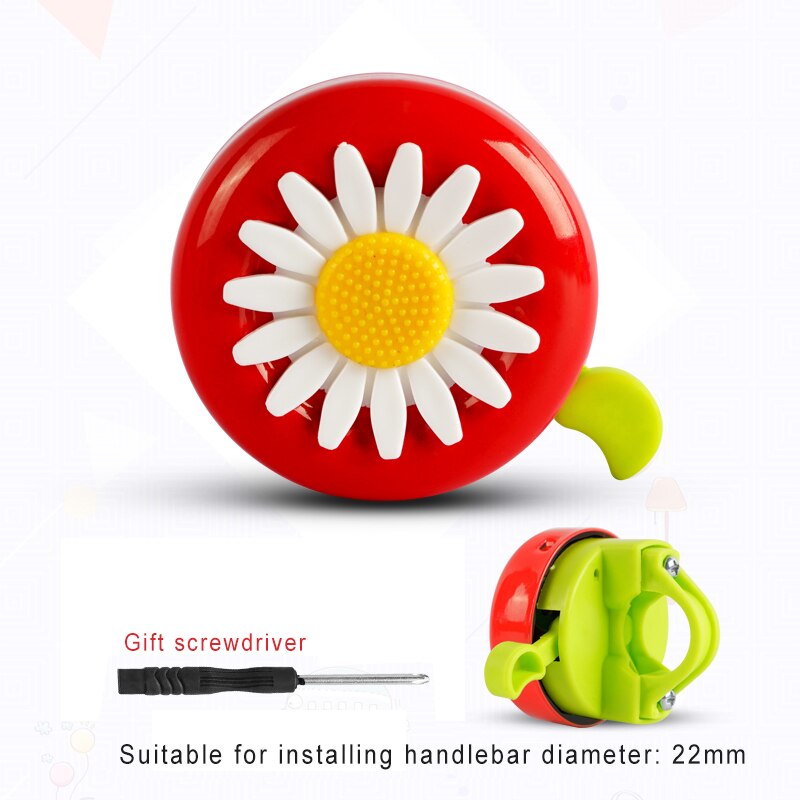 bicycle horn bell children metal alarm siren cute bike ring handlebar kids child small safety riding road lound sound retro: red green