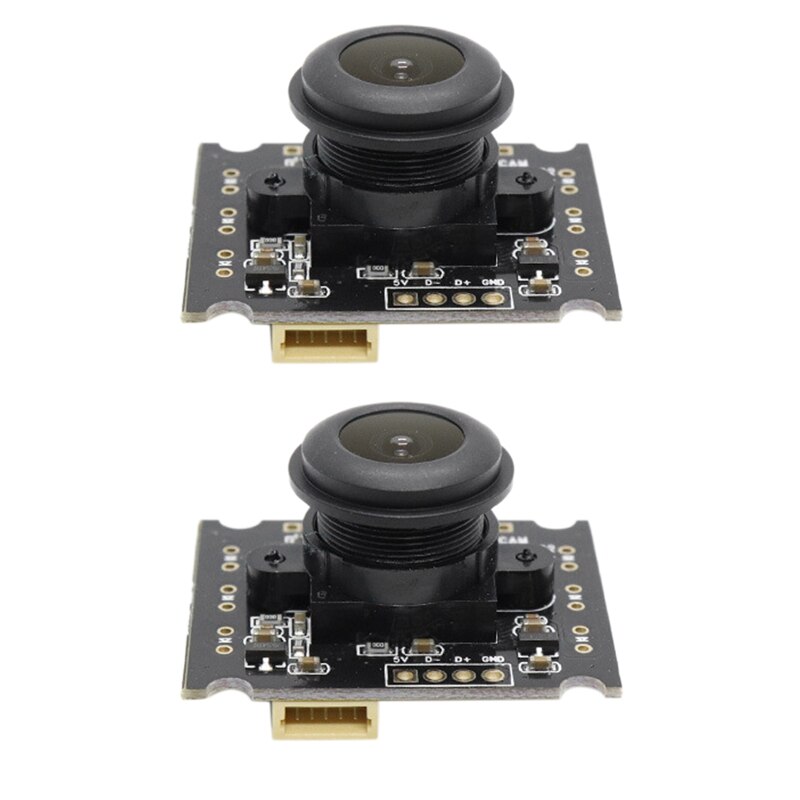 2Pcs 3MP Camera Module Free Driver USB2.0 OV3660 Wide Angle 110° FOV 2048X1536 Camera with USB Cable
