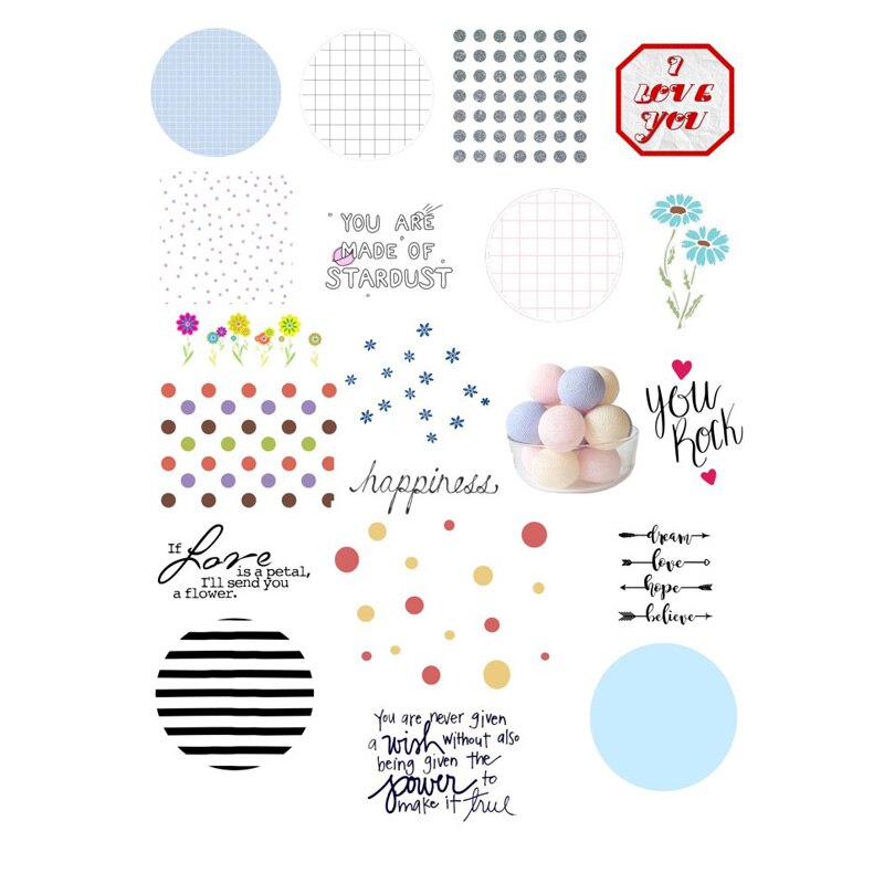 2 stk takk ord diy dekor scrapbooking kule tidsskrift skrivesaker klistremerker album planlegger papir dagbok klistremerke: Sz09508