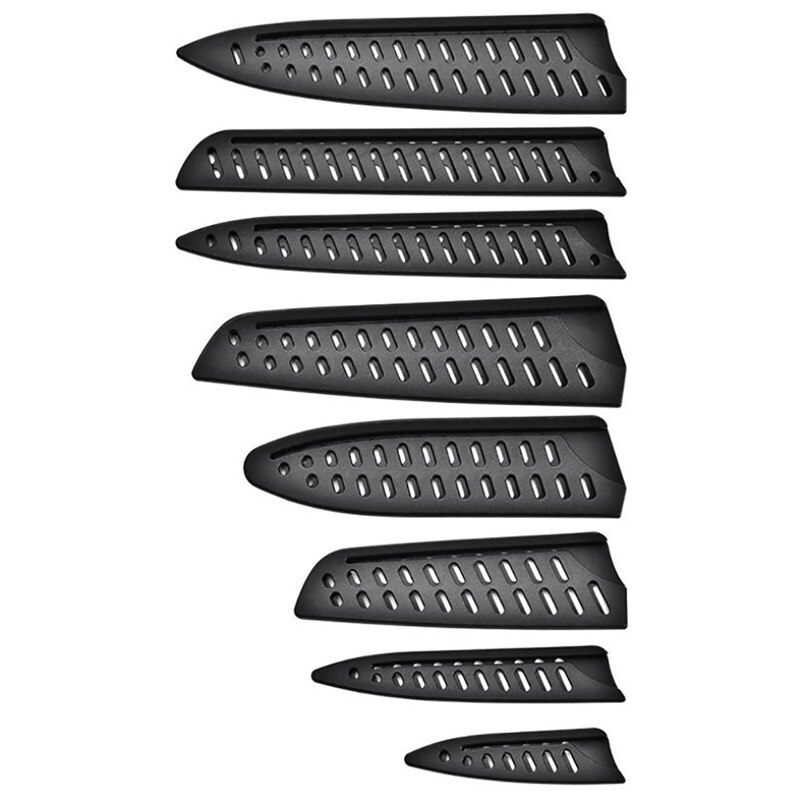 1pcs Black Plastic Kitchen Knife Blade Protector Cover For 3.5-10 Inches Knife Cover