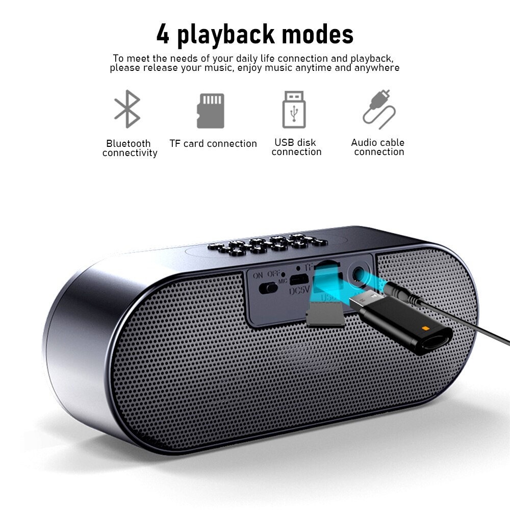 Powerful Bluetooth Speaker Bass Stereo Portable Wireless Owl Subwoofer Waterproof Sound Box Support TF, TWS, USB