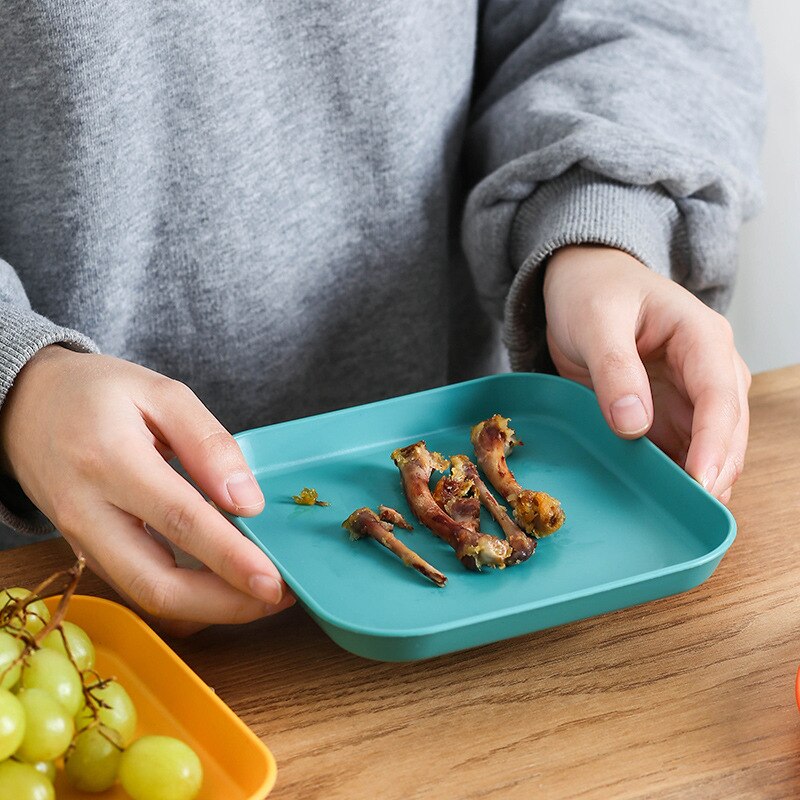 Spit Bot Schotel Huishoudelijke 6 Inch Kleine Schotel Gezouten Groente Plastic Snack Taart Schotel Eettafel Vuilnis Plaat Fruitschaal r-F