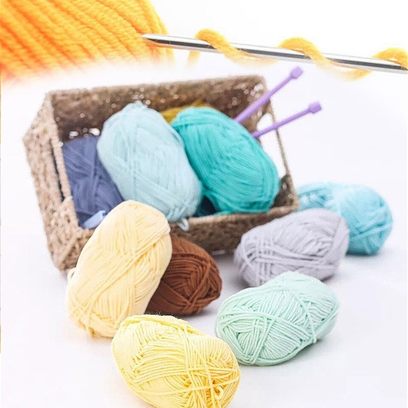 25g Milk Cotton Yarn Comfortable Wool Blended Yarn Apparel Sewing Yarn Hand Knitting Scarf Hat Yarn crochet knitting yarn
