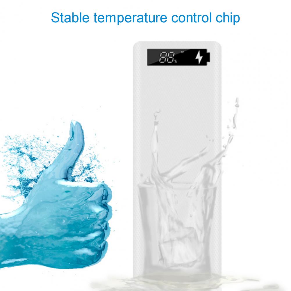 Power Bank Case Solid Color Power Bank Shell Compact Adjustable Sturdy Dual USB Ports 18650 Battery Charger DIY Case