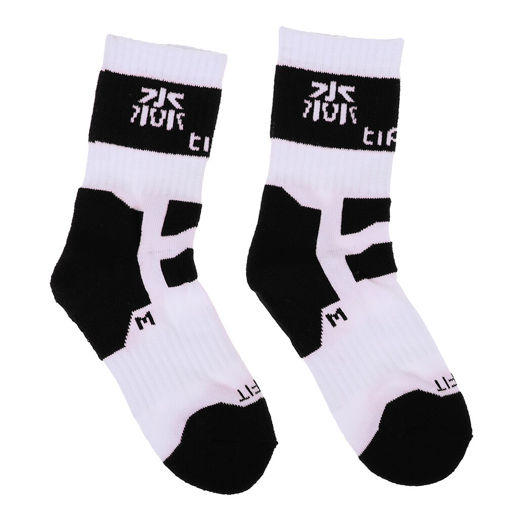 Men Women Cotton Skateboard Roller Skating Socks Comfortable Socks: black M