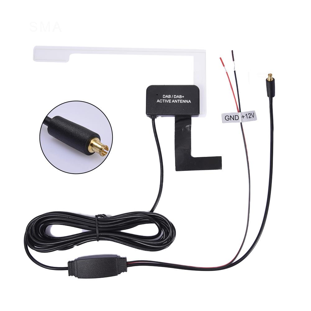 12V Glass Mount Car DAB Digital Radio Patch Aerial Antenna Adhesive Transparent Built-in Antenna European Car Accessories: PURPLE