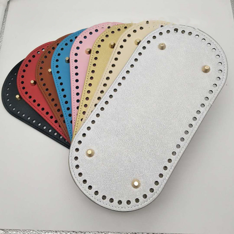 8 colors Handmade Oval Long Bottom webbing for crochet bags Rectangle Round Bottom Diy Crochet Bag Bottom Long For Knitted Bag