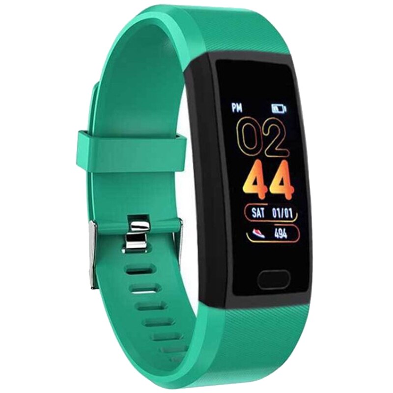 118plus Smart Wristband Fitness Bracelet Oxygen Blood Pressure Monitor Smart Bracelet Heart Rate Tracker Sport Smart Band Watch: Green