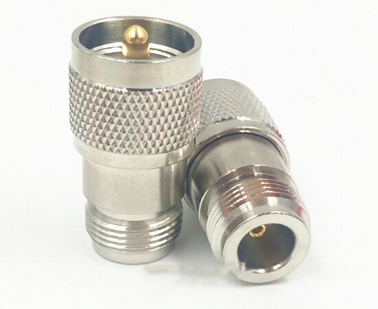 2pcs UHF PL259 PL-259 Male Plug to N Type Female Jack RF Connector Adapter Adaptor