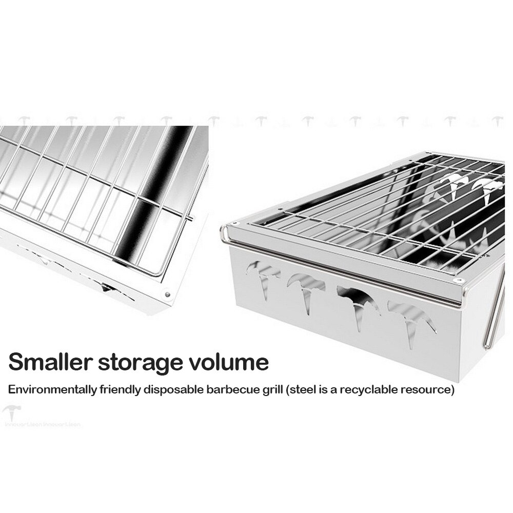 Durable Stainless Steel Mini Grill Folding Barbecu... – Grandado