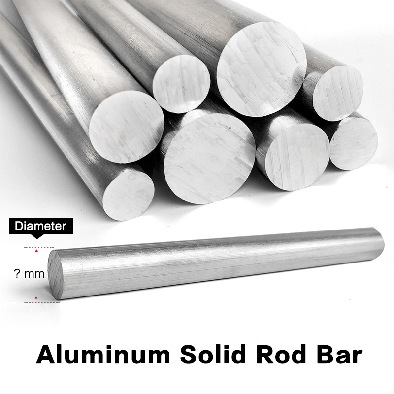 Barra redonda de aluminio sólido de 6061, diámetro Φ10,11,12, 15, 16, 20, 25, 30, 35mm de longitud 50mm 100mm 150mm 200mm 300mm