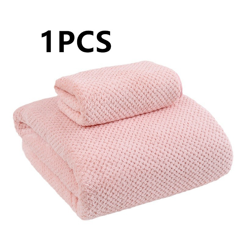 Pineapple velvet towel, thickened large bath towel, quick drying household face towel, sports beach beauty salon towel