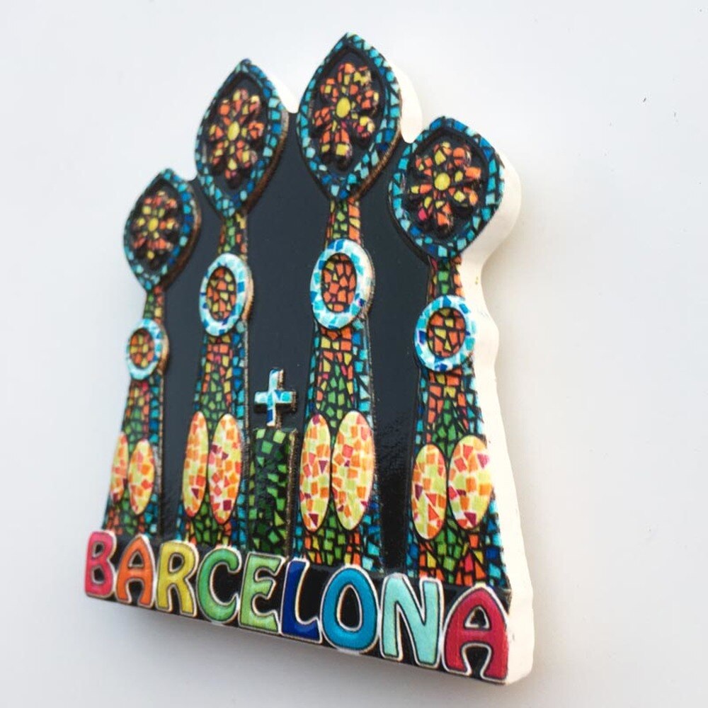 Babelemi Souvenir Barcelona Spanje Sagrada Familia Kathedraal Koelkast Magnetische Sticker Magneet Home Keuken Decoratie