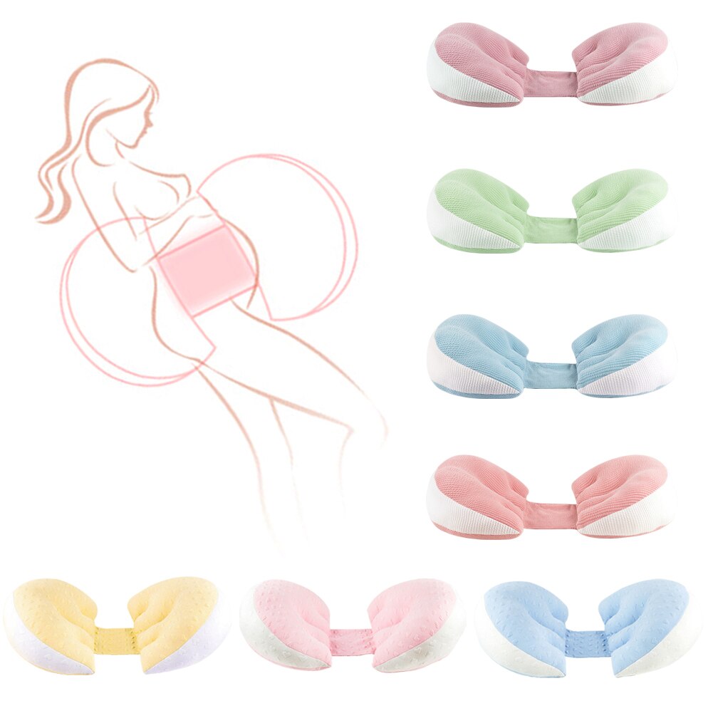 Oreiller de soutien latéral multifonction en forme de U pour grossesse, coussin de soutien pour le ventre et le dos