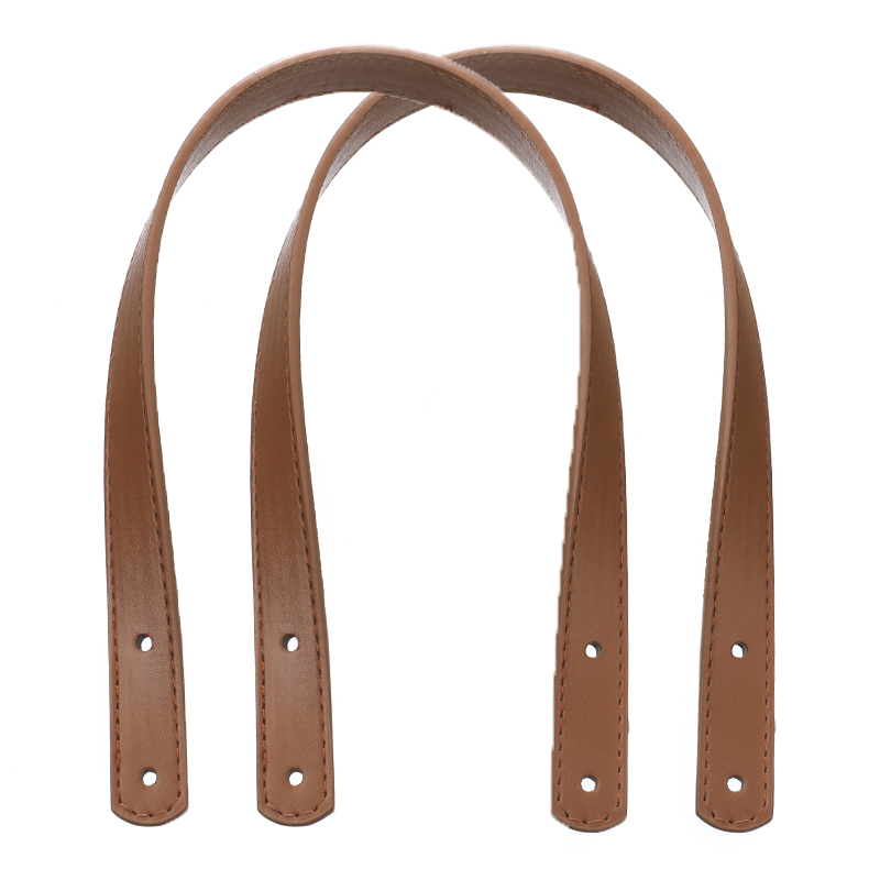 Asas de Pu para bolsos de mujer, accesorios desmontables para bolsos, correa para bolso de hombro DIY con remaches plateados, 2 uds.: Dorado claro