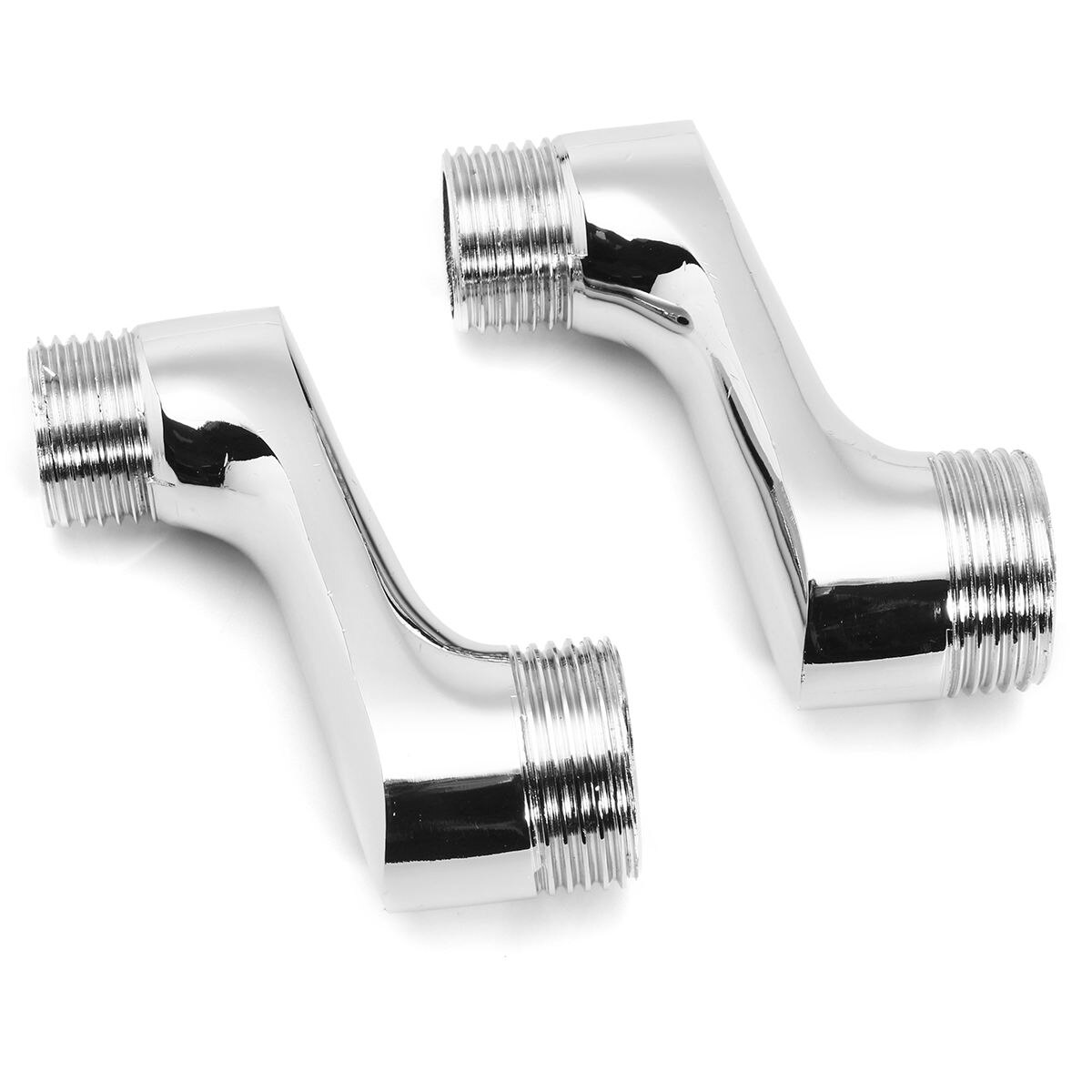 Two shower faucet adjustable adapters solid brass wall mounted width adjustable angle S-Union bathroom accessories