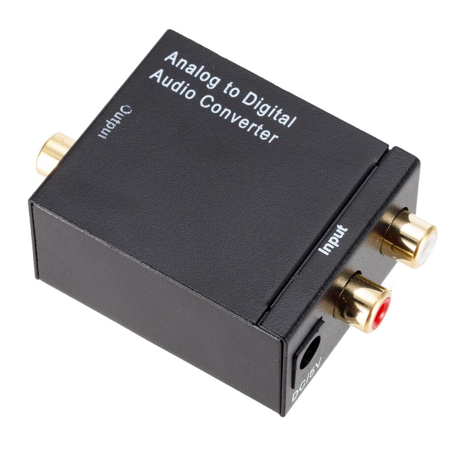 Latest Analog To Digital ADC Converter Optical Coax RCA Toslink Audio Sound Adapter SPDIF Adaptor For Apple TV For Xbox 360 DVD
