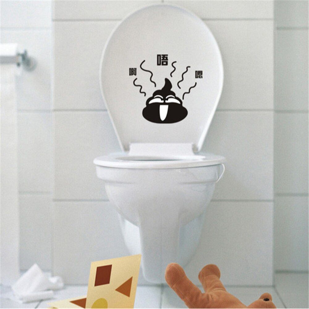 Creatieve Cartoon Pvc Wc Stickers Badkamer Decoratie Sticker Toilet Accessoires