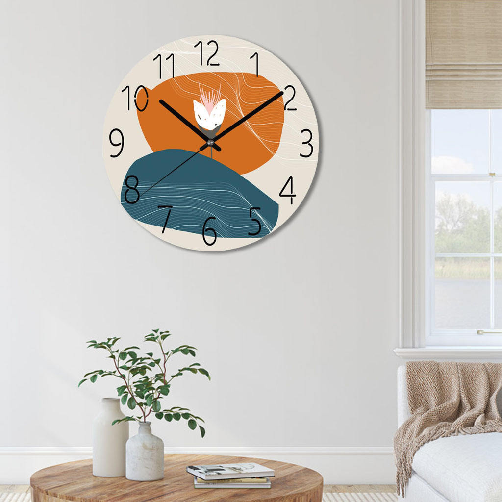 30 Cm Roundwall Klok Quartz Uurwerk Batterij Operated Slaapkamer Decoratie, Stille En Nauwkeurige