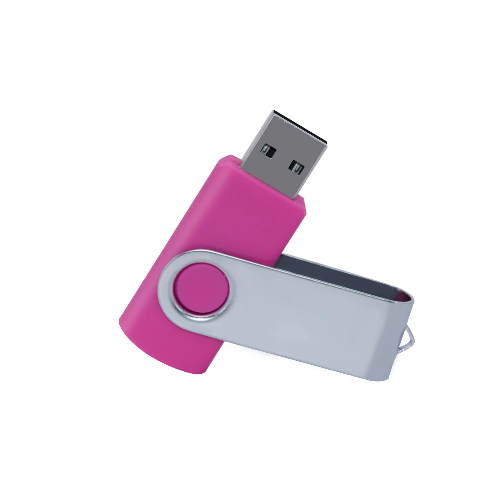 Pendrive giratorio de Metal, de 32GB unidad Flash usb, 16 Giga, 64 128 GB, 2,0: Negro / 64 GB
