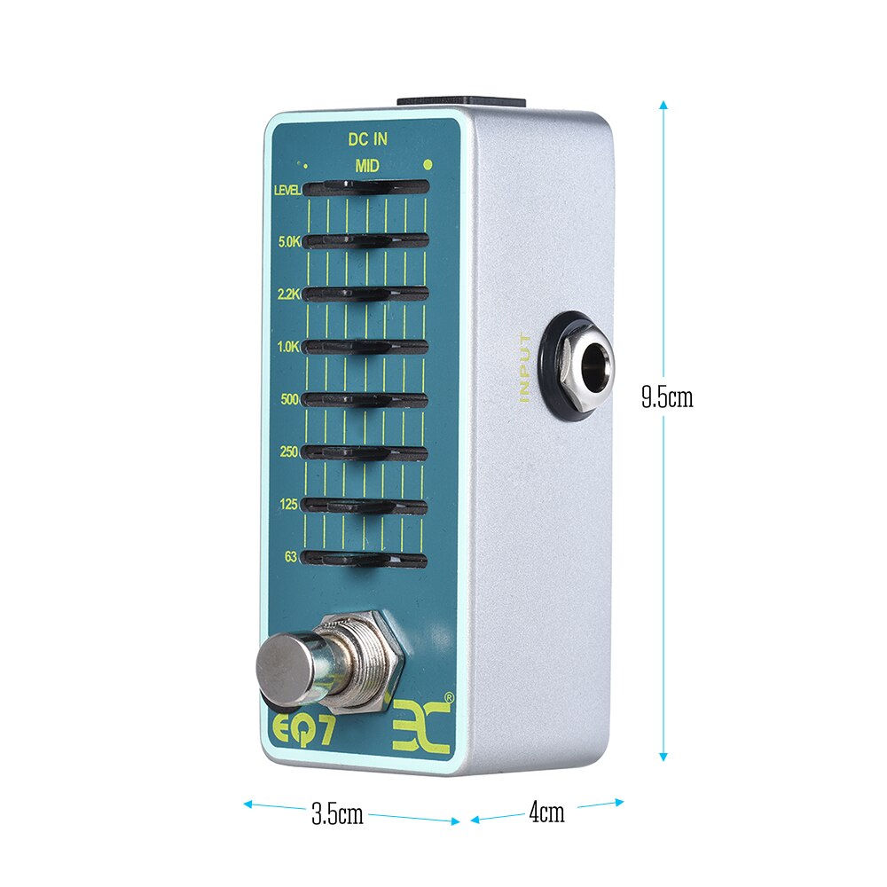 Eno Gitaar Effect Pedaal Ex EQ7 Equalizer Equalizer EQ7 Analoge 7-Band Eq True Bypass F/S Body true Bypass Gitaar Accessoires