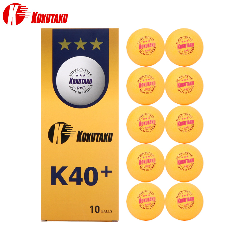 Kokutaku bola de pingue-pongue, de plástico abs 3 estrelas 40 + mm 2.8g, para jogos de ping-pong: 10pcs orange
