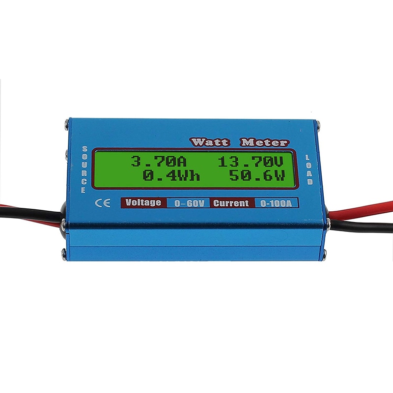 DC 60V Digital LCD Battery Analyzer Battery Capacity Tester Solar Panel Voltage Current Power Energy Meter