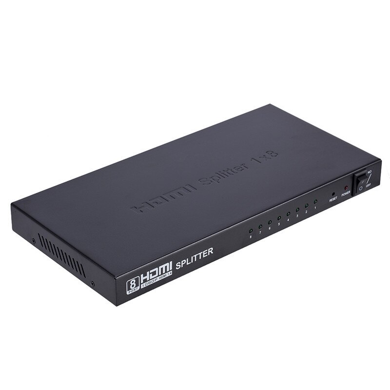 8 Ports HDMI-compatible Splitter To 8 HDTV Monitor 1 Input 8 Output HD Distributor 1 In 8 Out 1080p