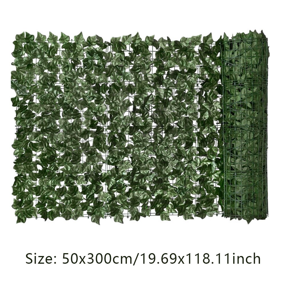 Artificial Leaf Privacy Fence Roll Wall Landscaping Fence Privacy Fence Screen Outdoor Garden Backyard Balcony Fence Panel: 0.5x3M C