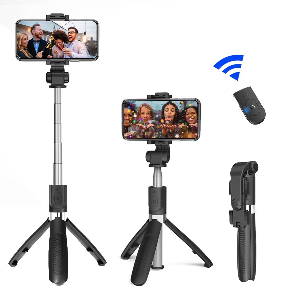 ATUMTEK Selfie Stick Treppiede 51″ Con Telecomando Bluetooth Rimovibile, Supporto 360° Per IPhone E Android
