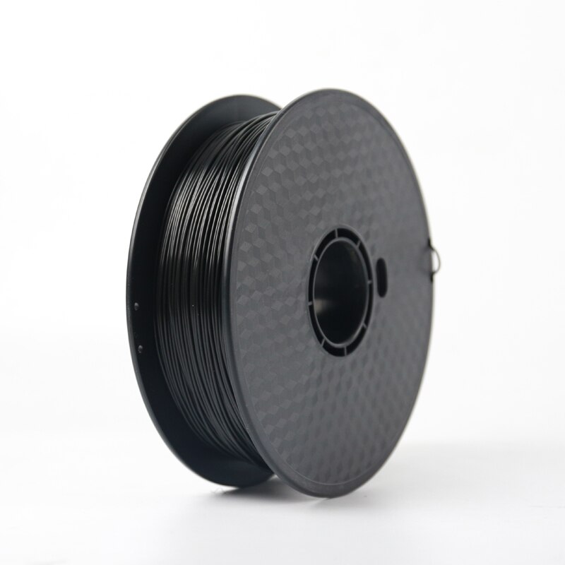 WANHAO-filamento de impresora 3D PLA + más elástico, 1kg, 1,75mm, 19 colores, materiales de filamento de impresión de plástico 3D: Black