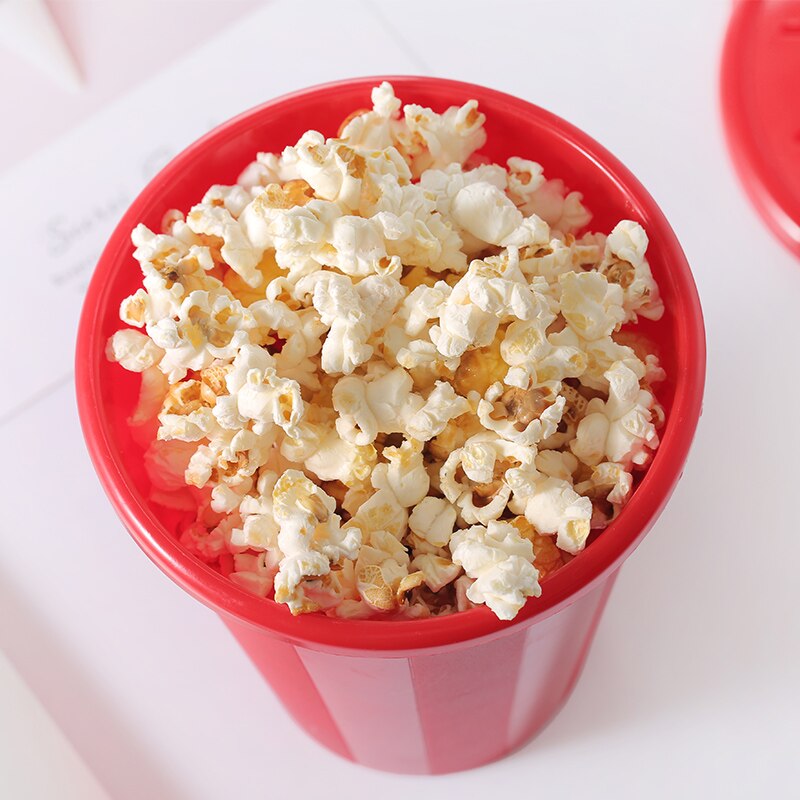 JOIE Popcorn Microwave Silicone Kitchen Tools DIY Popcorn Maker Bucket Bowl Microwaveable With Lid Heat Resistance