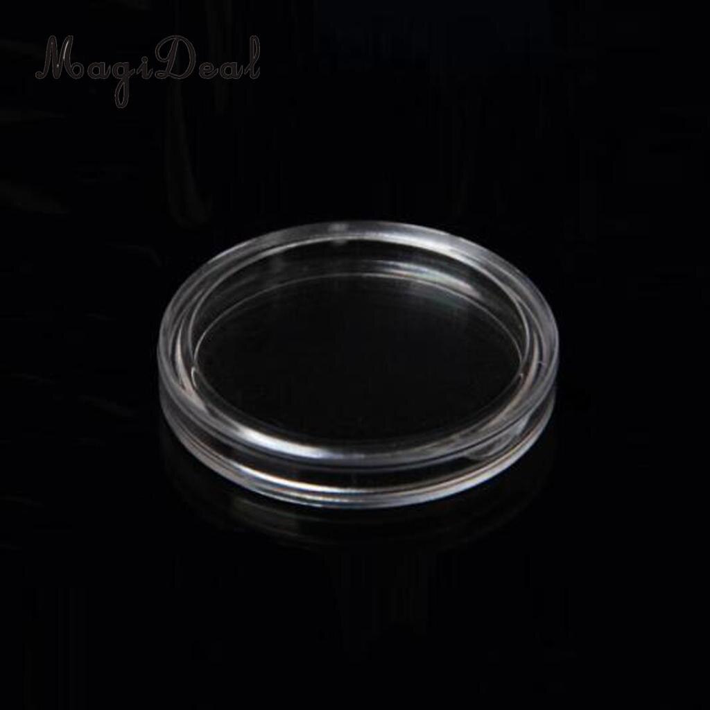 Magideal 100 Stks/set Clear Coin Capsules Containers Dozen Houders Voor Kinderen Kids Novelty 26Mm