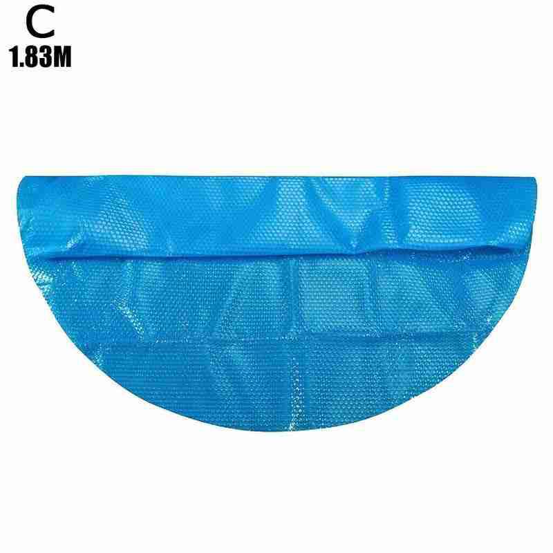 1.22/1.52/1.83M Solar Blauw Plastic Warmte Isolatie Mat Voor Verwarmde Zwembad Thuis Ronde Waterdichte Regendicht deken Cover: C