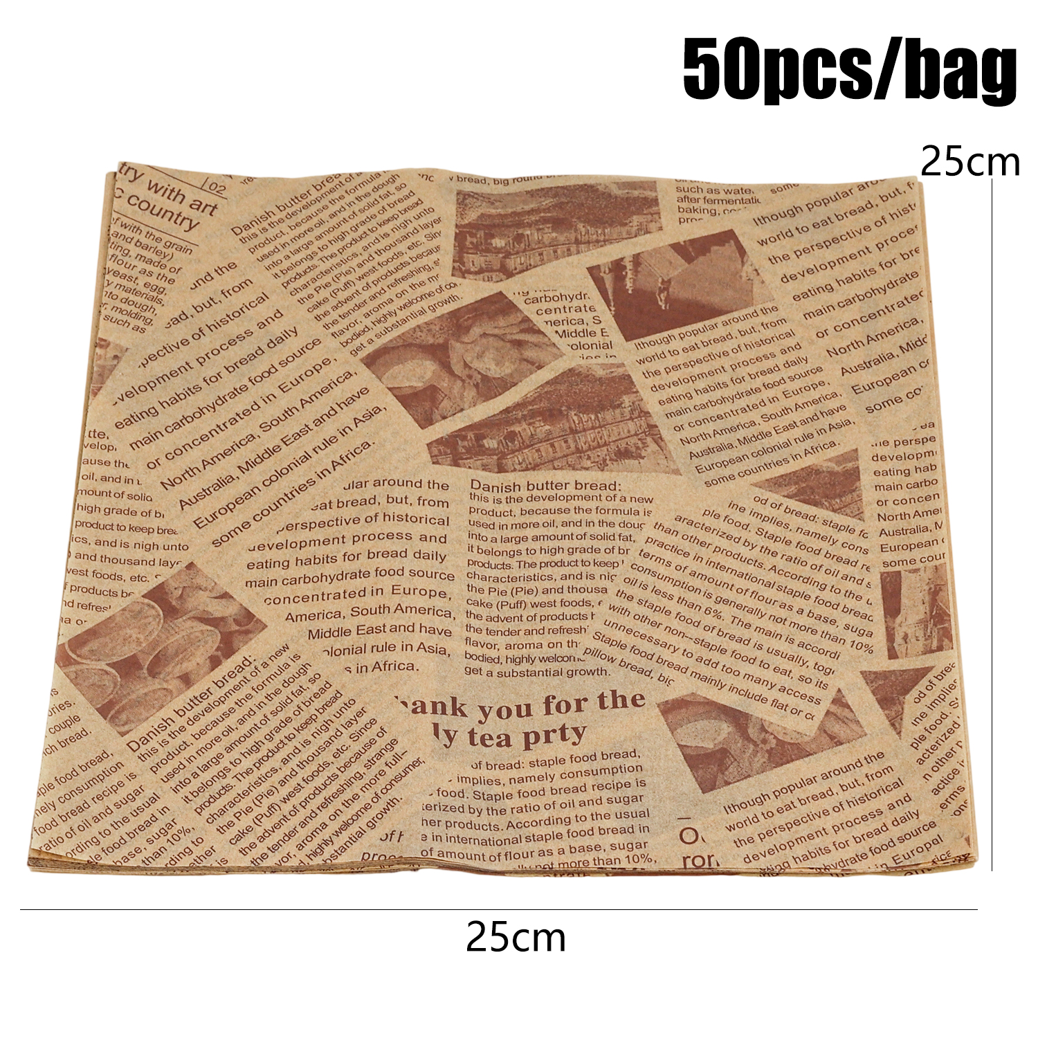 Oliebestendig papier Brood Burger Voedsel inpakpapier Vetvrij voedselmandvoering Krantvoering Bakverpakking Deli Papiervel: Option14 / Donker Kaki