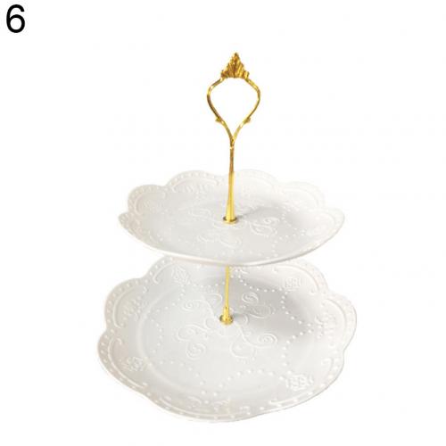 2/3 våningar frukt tårtfat hållare stå hem festival födelsedagsfest afternoon tea porslin dessert förvaringsställ för grönsaker