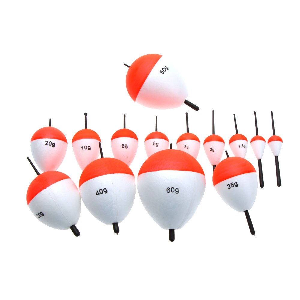 14 stuks visdobbers visaccessoire met stokjes handig product om te vissen