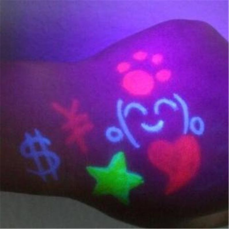 Magic 3 Colors UV Fluorescent Pen Light Combo Stationery Invisible Ink Pen Stationery Office School Supplies Secret DIY