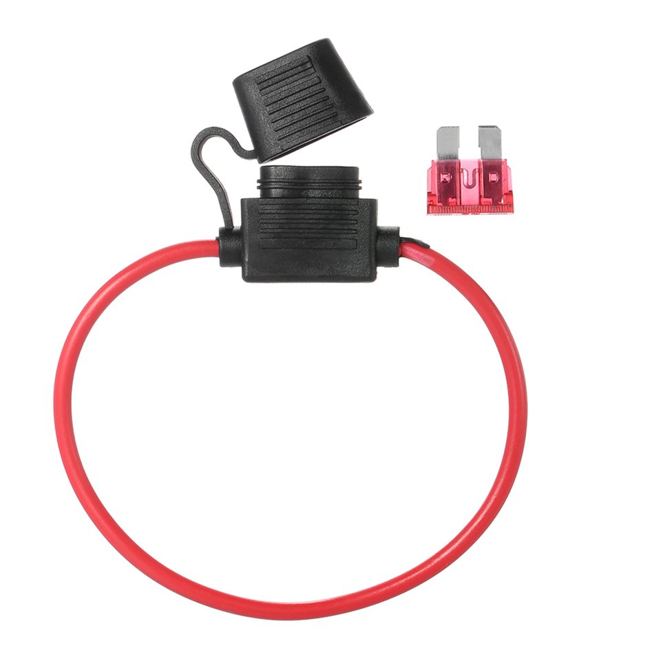 1 PCs 10awg fuse holder "standard" on wire, car fuse holder, waterproof housing