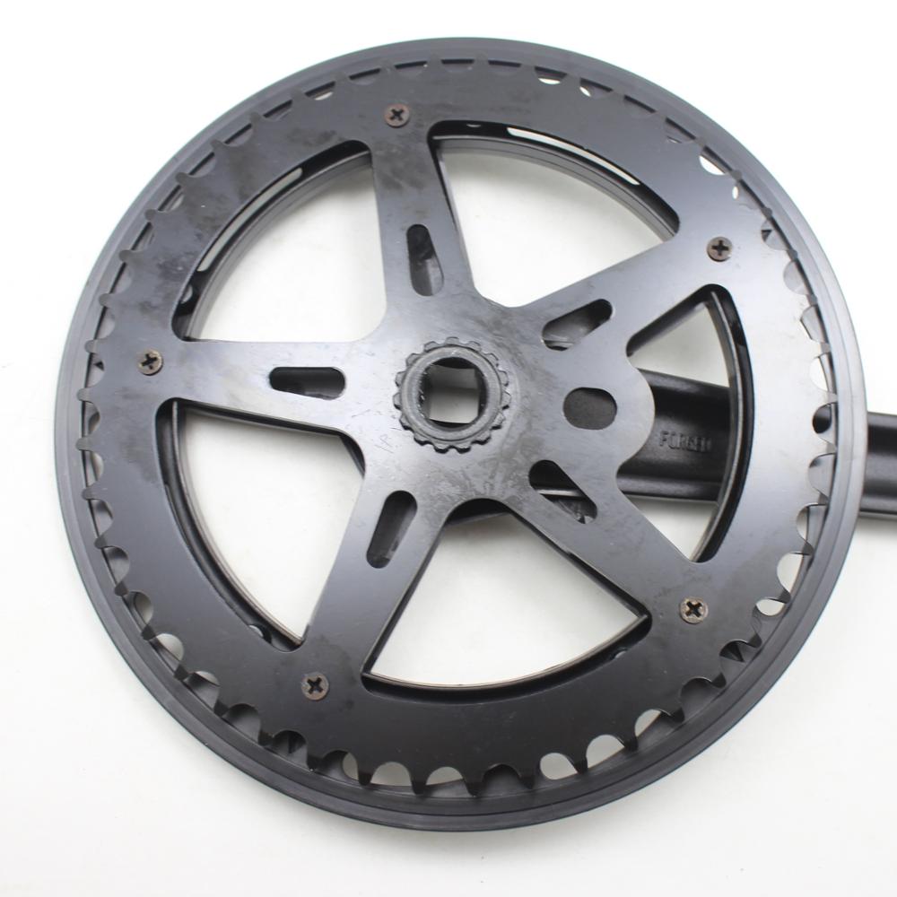 Mountainbike crankstel 46t aluminiumlegering mtb fiets crank tandwiel vierkant 6/7/8 speed crank gecanneleerde schijf onderdelen