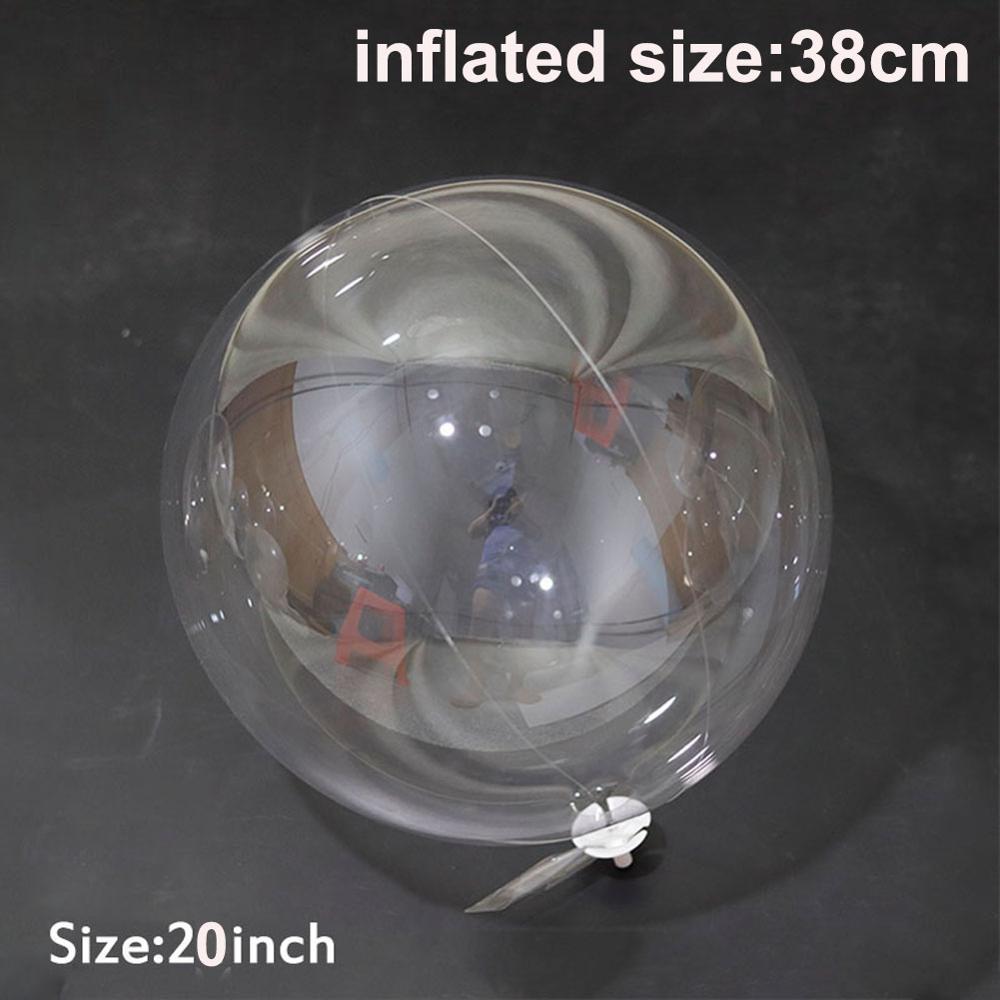 10Pcs 8/10/18/20/24 Inch Transparante Ballon Bobo Clear Ballons Kerst Bruiloft Verjaardag Party Decoraties kids Helium Ballonnen: 20inch