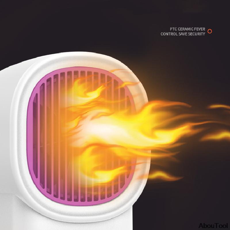 Chauffage électrique silencieux pour le bureau, Mini appareil de chauffage des pieds pour la maison et la chambre à coucher, accessoires chauds pour l&#39;hiver