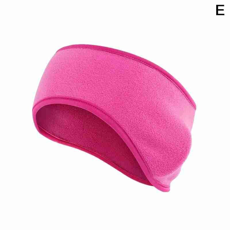 Outdoor Jogging Sports Hair Tape Band Winter Sports Earmuffs Band Warm Protection For Running Windproof Men Headband Ear He C4K4: Rose red