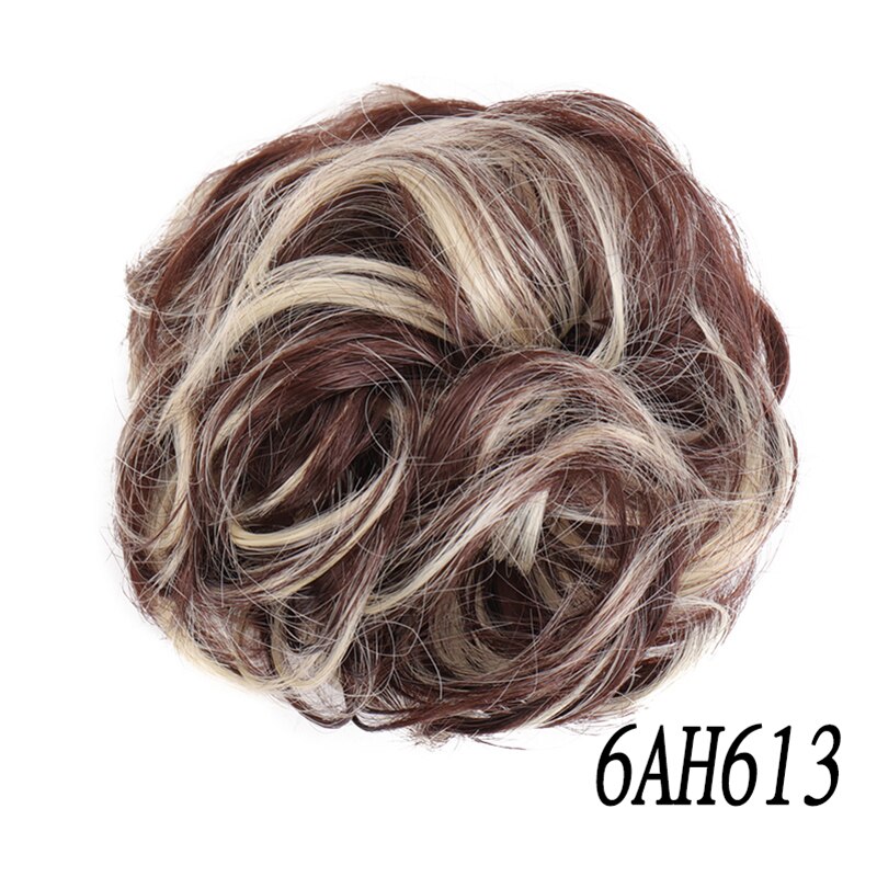 Xuanguang Rommelig Haarstukjes Voor Vrouwen Knot Elastische Chouchou Bun Opgestoken Donut Krullend Haar Touw: 6AH613