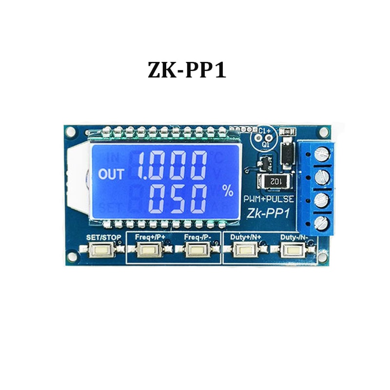 Zk -pp1 dual mode pwm generator & pulsgenerator frekvens arbetscykel justerbar modul