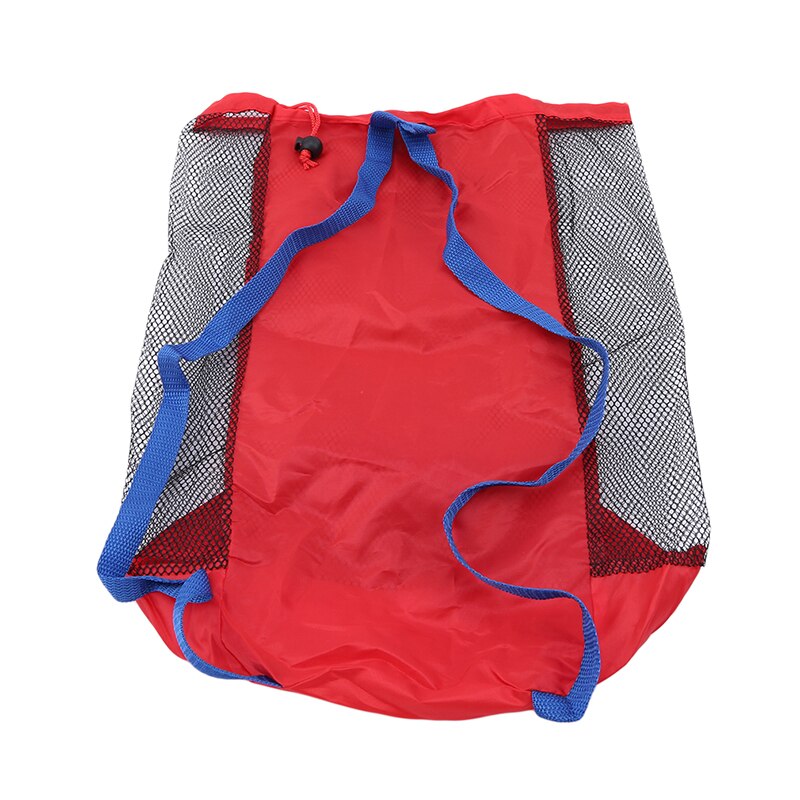 Bolsa de malla para juguetes de playa para niños, bolsa de malla grande, bolsa de almacenamiento para herramientas de pala para arena para juegos de bebés, no contiene Juguetes