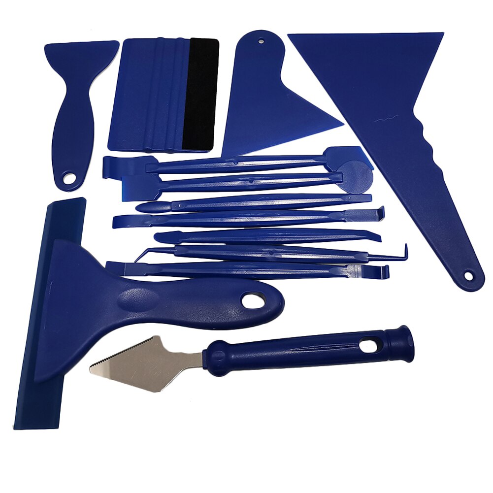 13Pcs Car Vinyl Wrap Window Tint Film Tools Kit Squeegee Retractable Utility Snap-off Blades Vinyl Cutter Corner