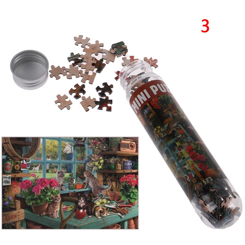 10 Soorten 150Pcs Mini Reageerbuis Puzzel Landschap Oude Meester Ruimte Sterren Olieverf Jigsaw Educatief Speelgoed Voor Volwassenen kids