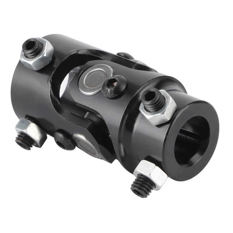 Universal Steering Shaft 3/4in Steering Shaft U Joint Stainless Steel Wear Resisitant Durable Black Universal Shaft Coupling